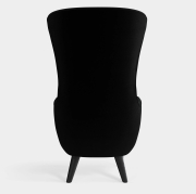 Fotel Wingback kvadrat hero 2 black Tom Dixon
