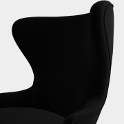 Fotel Wingback Micro kvadrat hero 2 black Tom Dixon