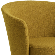 Fotel Dorso czarna stal - Flamiber Olive HAY