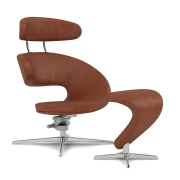 Fotel ergonomiczny Peel z podnóżkiem rdzawy Varier