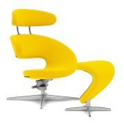 Fotel ergonomiczny Peel z podnóżkiem żółty Varier