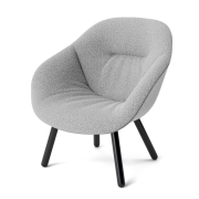 Fotel AAL82 Soft czarny dąb - Flamiber grey HAY