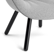 Fotel AAL82 Soft czarny dąb - Flamiber grey HAY