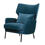 Fotel Alex Classic Velvet Navy Blue Sits