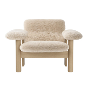 Fotel Brasilia naturalny dąb Sheepskin Nature Audo Copenhagen
