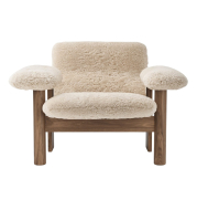 Fotel Brasilia orzech Sheepskin Nature Audo Copenhagen