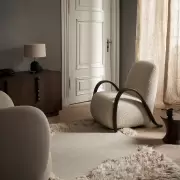 Fotel Buur złamana biel Ferm Living