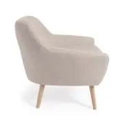 Fotel Candela beżowy kave home