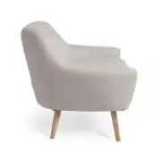 Fotel Candela jasnoszary kave home