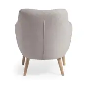 Fotel Candela jasnoszary kave home