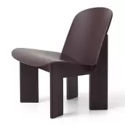 Fotel Chisel ciemnobordowy Hay
