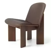 Fotel Chisel tapicerowany Sense Dark Brown Hay