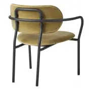 Fotel Coco lounge Velvet Grey Green Gubi