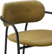 Fotel Coco lounge Velvet Grey Green Gubi