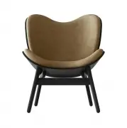Fotel Conversation Piece czarny dąb Sugar Brown Umage