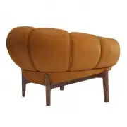 Fotel Croissant orzech Chamois Cuoio Gubi