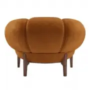 Fotel Croissant orzech Chamois Cuoio Gubi