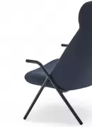 Fotel Dins 114 cm ciemnoniebieski Teulat