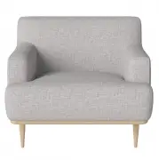 Fotel Dover jasnoszary Bolia