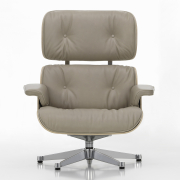 Fotel Eames Lounge chair skórzany Dark Sand Vitra