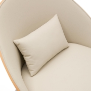 Fotel Eamy beżowy kave home