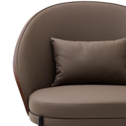 Fotel Eamy brązowy kave home