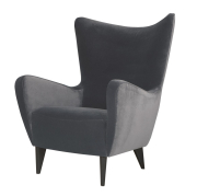 Fotel Elsa Classic Velvet Grey Sits