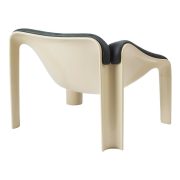 Fotel F300 Dunes Leather Anthrazite Gubi