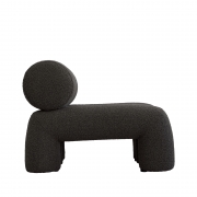 Fotel Foku boucle ciemnoszary 101 Copenhagen