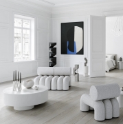 Fotel Foku boucle złamana biel 101 Copenhagen