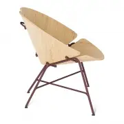 Fotel Ginka fornir-royal bordo Tabanda
