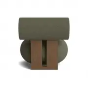 Fotel Hippo jasny przydymiony dąb kvadrat fiord 2-961 Norr 11