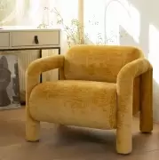 Fotel Lenny złoty Woood