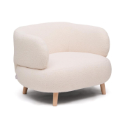 Fotel Luisa ecru boucle kave home