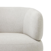 Fotel Luisa pearl chenille kave home