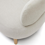 Fotel Luisa pearl chenille kave home