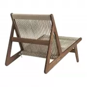 Fotel MR01 Initial Orzech Gubi