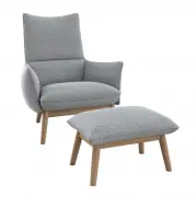 Fotel Martin Copparo Grey naturalny dąb