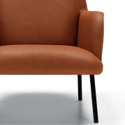 Fotel Oliver Aniline Cognac Sits