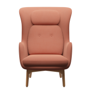 Fotel RO JH2 tkanina Capture Burnt Orange Fritz Hansen