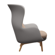 Fotel RO JH2 tkaninaCapture Grey + Capture Pink Sand Fritz Hansen
