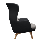 Fotel RO JH2 tkanina Christianshavn dark grey + Christianshavn beige Fritz Hanse