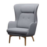 Fotel RO JH2 tkanina Christianshavn light grey Fritz Hansen