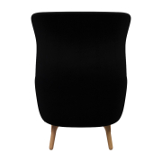 Fotel RO JH2 tkanina Fame Black Fritz Hanzen