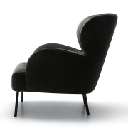 Fotel Ross antracytowy Sits