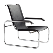 Fotel S 35 L Skórzany Czarny Thonet