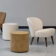 Fotel Sara kremowy Woood