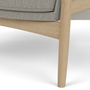 Fotel Seal High naturalny dąb Re-wool 218 Audo Copenhagen