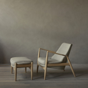 Fotel Seal Low naturalny dąb Re-wool 218 Audo Copenhagen