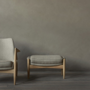 Fotel Seal Low naturalny dąb Re-wool 218 Audo Copenhagen